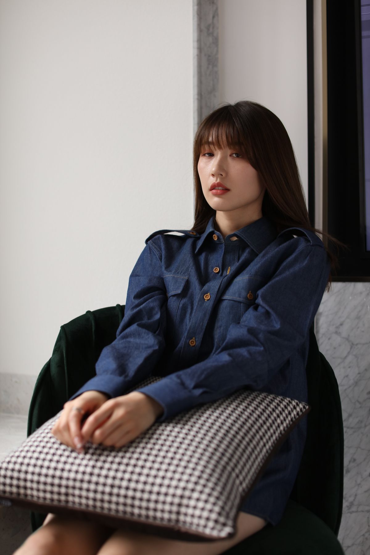 Tailoring workmanship close-up