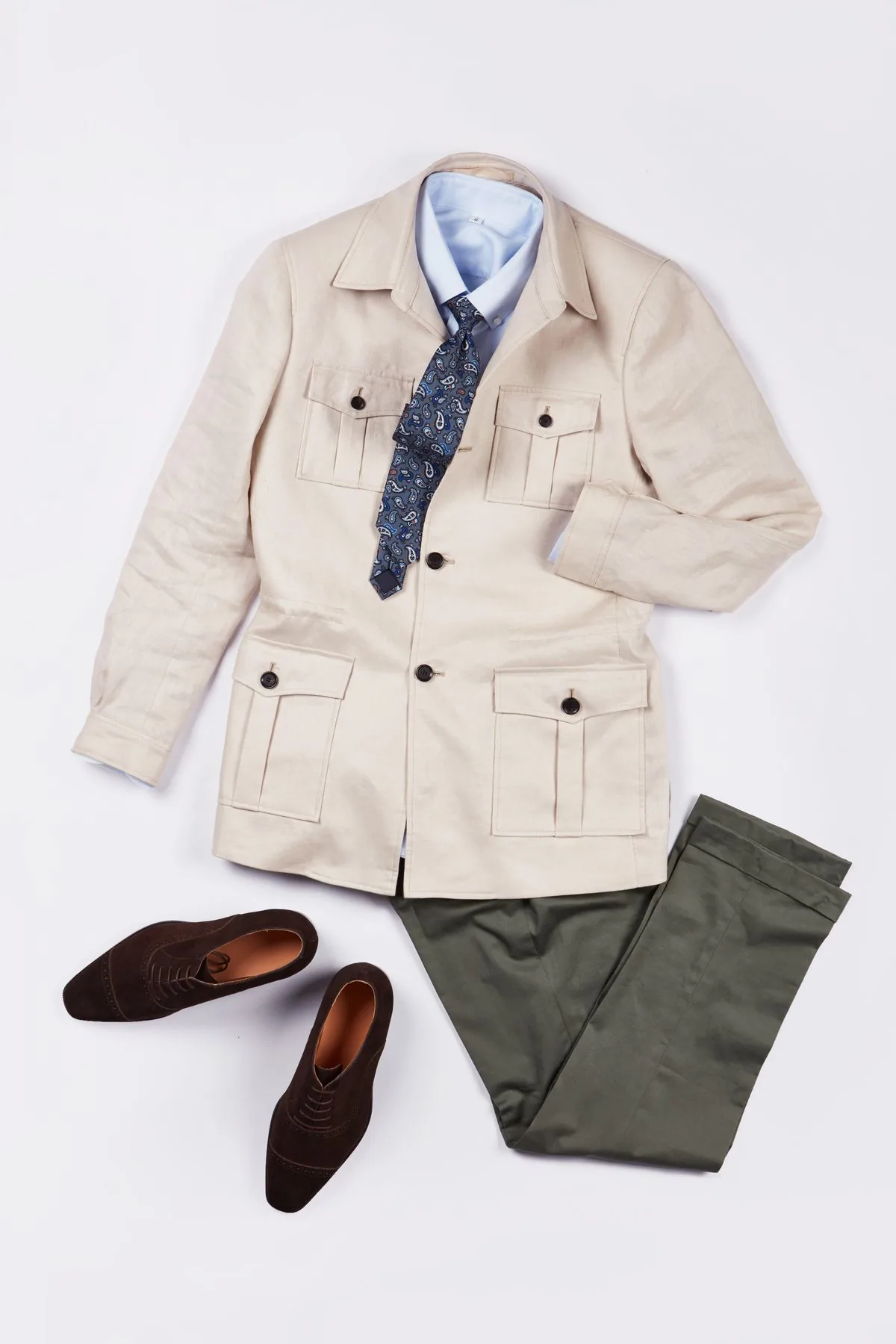 Navy Unstructured Sport Coat