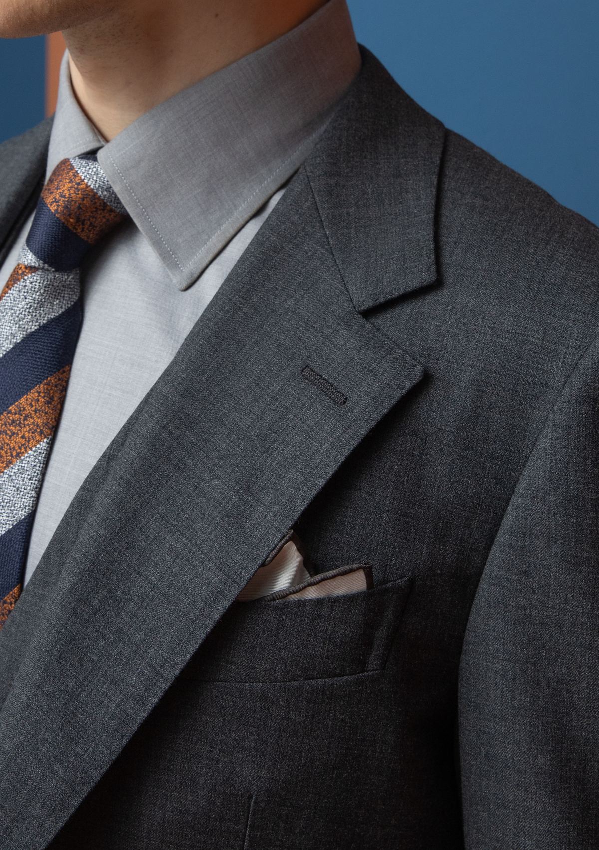 Navy Suit -- Back Detail