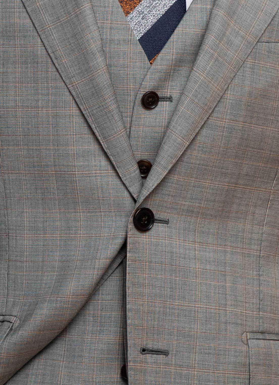 Blue Textured Suit -- Detail
